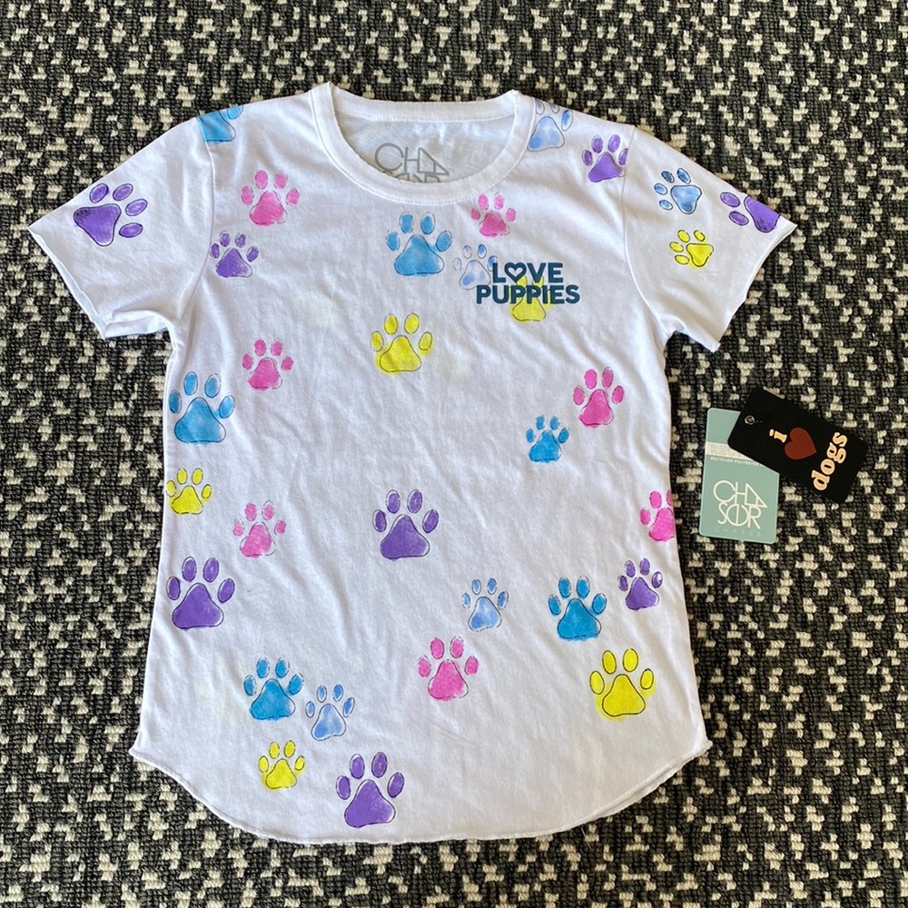 Chaser Girls Puppy Paws Tee (NWT)